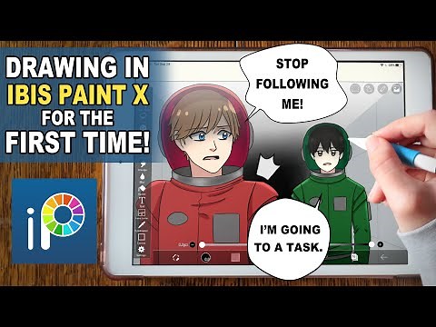 Drawing my OCs in AMONG US! | Trying ibis Paint X for the FIRST TIME!