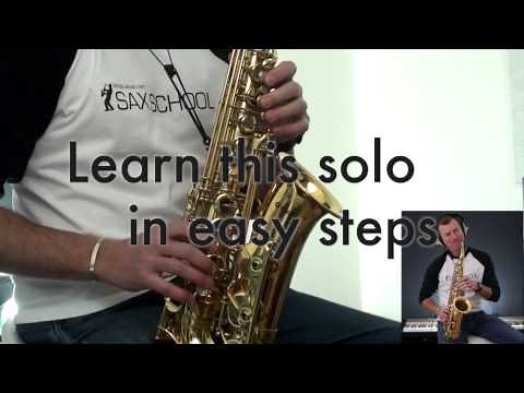 All of Me - Saxophone Lesson showing how to play this great saxophone solo