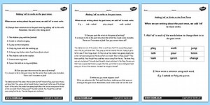 Past Simple Regular Verbs Lesson Pack