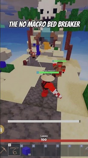 No Macro Bed Breaker.. (Roblox Bedwars)