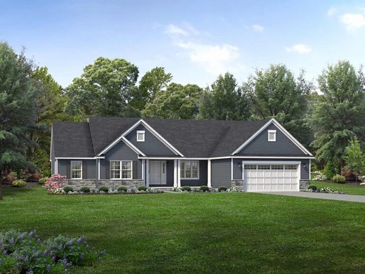 Litchfield Floor Plan: Ranch Custom Home - Wayne Homes