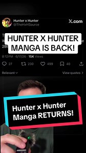 HUNTER X HUNTER IS BACK NEXT WEEK WITH CHAPTER 411! FINALLY WE’RE SO BACK #hxh #hunterxhunter #manga #TikTokAnimeContest #hxhmanga