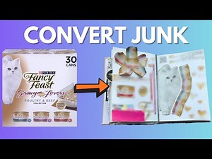 my process of creating a page from junk | beginner junk journal