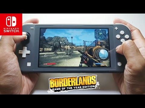 Borderlands Game of The Year Edition Gameplay Nintendo Switch Lite