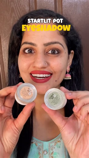 Tamanna Kochar on Instagram: "Starlit Pot Eyeshadow for easy eye makeup ✨❤️ comment link 🔗 Eyeshadow @reachedmars Shade no- 02 and 05 [eyeshadow shimmer, beginners, eye makeup] #reelitfeelit❤️❤️ #shorts #makuplover #makeup #makeupartist #wakeupandmakeup #eyes #eyeshadow"