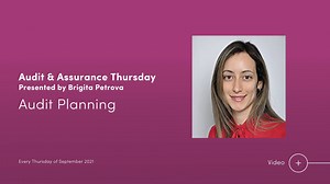 72 reactions · 14 shares | It’s Audit and Assurance Thursday! Our tutor, Brigita Petrova, talks about Pre-Acceptance, Planning, and Risk Management - Objective of Audit Planning. | London School of Business and Finance (LSBF) | Facebook