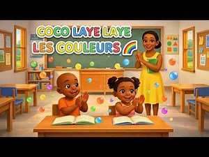 Coco Laye Laye 🎨 | Apprendre les couleurs en chanson | Comptine africaine éducative pour enfant