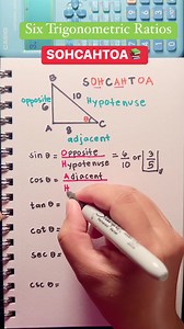 86K views · 2.1K reactions | Trigonometry Review: Six Trigonometric Ratios #SOHCAHTOA | Prof Math Wizard | Facebook