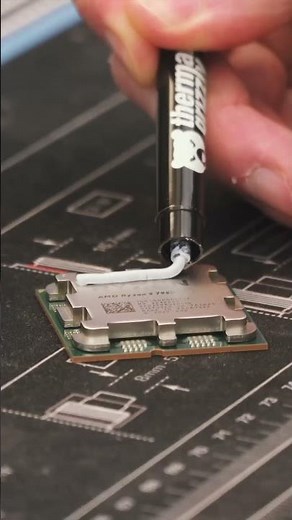 Apply thermal paste correctly CPU Thermal Paste guide #pchacks #pctips #bastelnerd