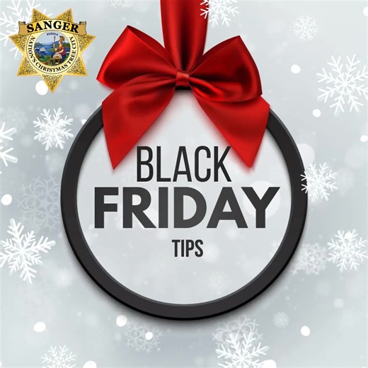 Black Friday is fun, but it also brings crowded parking lots and quick grabs. A few easy steps help protect you and your stuff: Lock your car every time. Keep bags in the trunk, not in view. Stay aware of your surroundings, especially at night. If you’re out early, grab a coffee, be patient, and look out for one another. ☕🛍️ #SangerPD #BlackFridaySafety #HolidayShopping | Sanger Police Department