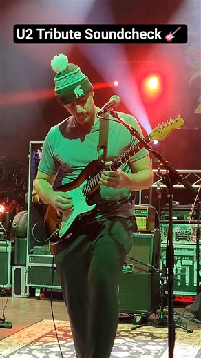 U2 Tribute The Edge Soundcheck #u2 #guitar #soundcheck #venue