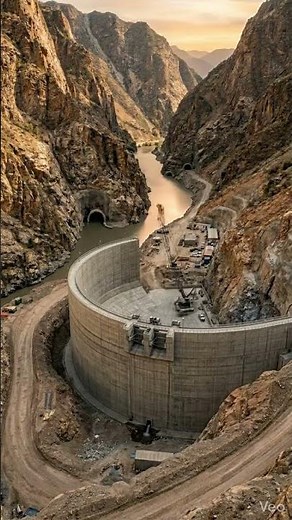 Building a Massive Dam in 49 Seconds | Insane Construction Timelapse #construction #timelapse #dam