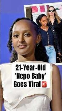 21-Year-Old ‘Nepo Baby’ Goes Viral #shorts #ZaharaJolie #nepobaby