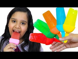 شفا و الايسكريمات الذيذة! ! Shfa learns color ice cream and fruit
