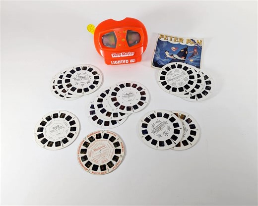 View Master Lighted 3D Viewer Disney Reels Peter Pan Aladdin Beauty & Beast Tyco - Etsy UK