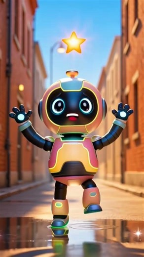 Sad Robot Turns Happy in 6 Seconds 🤖✨ | Shine Bright #shorts #cute