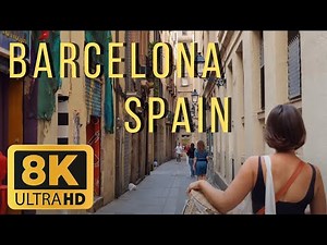 Barcelona, Spain 🇪🇸 | 8K Walking Tour (▶63min)