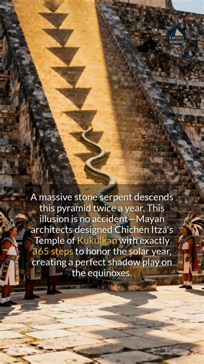 7.6K views · 55 reactions | Twice a year, a serpent of pure shadow descends the steps of this ancient Mayan calendar. #ancienthistory #archaeology #didyouknow | Earthly Wonders | Facebook