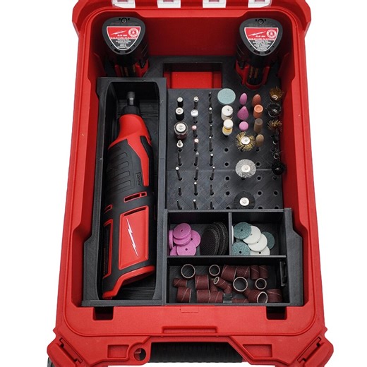 M12 Rotary Tool and Accessories Models 2460 and 2525- Milwaukee Compact Organizer Packout Insert - Etsy