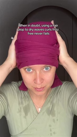 the hair plop & satin sleeper | Plopping is the step between styling and diffusing ✨ It helps reduce frizz, supports your curl pattern, and sets your hair without added... | Instagram