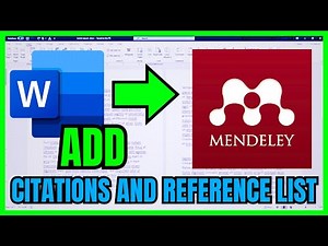 How To Add CITATIONS And REFERENCE LIST In Word Document Using Mendeley (FULL GUIDE) 2026