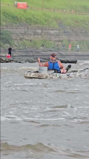 People Fishing Everywhere Ponca City Oklahoma Kaw Lake Dam July 2025