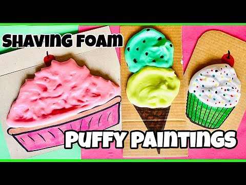 Shaving Cream Puffy Paint (Desserts)