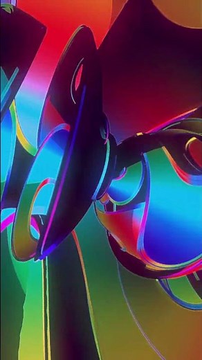 Chromatic Spiral Bloom | Neon Ribbon Reactor