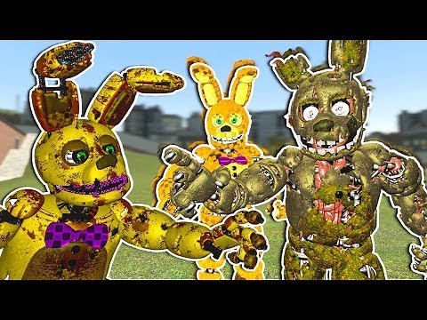 SCARY FNAF SPRINGTRAP ANIMATION REVEAL - Garry's Mod Gameplay - Gmod Sandbox
