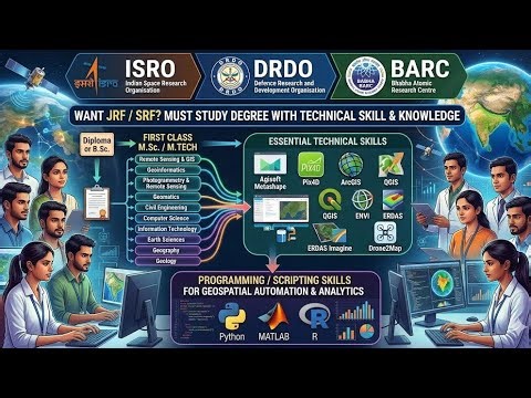 My Dream job ISRO, DRDO BARC ~ what Degree I study & what technical skills I Learn ~M. sc / M.Tech