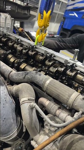 Rocker arm shaft install #truck #automobile #mechanic #workshop #mechaniclife #hardwork