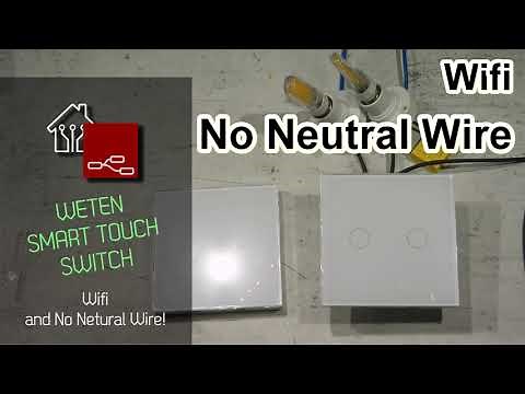Wifi No-neutral-wire touch switch for Tuya
