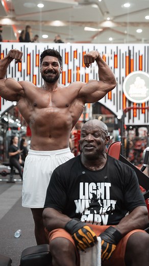 Andrei Deiu' on Instagram: "Yeeeah buddy grateful for this opportunity to train with 8x Mr Olympia @ronniecoleman8 💪🏽 🐐 really enjoyed the session and the good energy you have 🙏🏽 thank you champ. #legend #mrolympia"