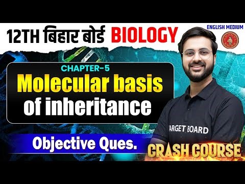Molecular Basis Of Inheritance | Biology Class 12 Chapter 5 | Class 12th Biology Bihar Board