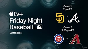 13K views · 101 reactions | Tonight, San Diego Padres vs. Atlanta Braves then Chicago Cubs vs. Arizona Diamondbacks. Watch both MLB games free on Apple TV+ apple.co/FridayNightBaseball_ | Apple TV | Facebook