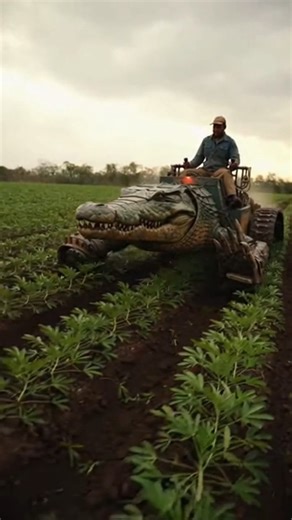 Robot Crocodile: Ground-Digging Farming Mech 🤖🌱