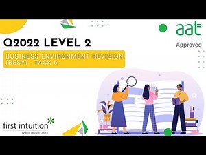 AAT Q2022 Level 2 Business Environment Revision - Task 5 - First Intuition