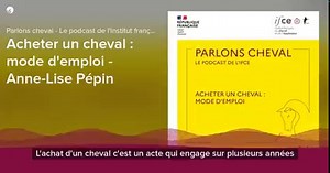 [ 🎤 Podcast ] Acheter un cheval : mode d'emploi 💬 "L'achat d'un cheval est un acte qui engage sur plusieurs années donc c'est une vraie responsabilité, il va falloir pouvoir loger le cheval et lui offrir les meilleures conditions possibles en fonction de sa vie et de son âge." Anne-Lise Pépin, chargée d’études en économie à l’IFCE vous livre des recommandations pour éviter les déconvenues lors de l'achat d'un cheval : type de cheval le plus adapté à son niveau, à sa pratique, budget d’achat et