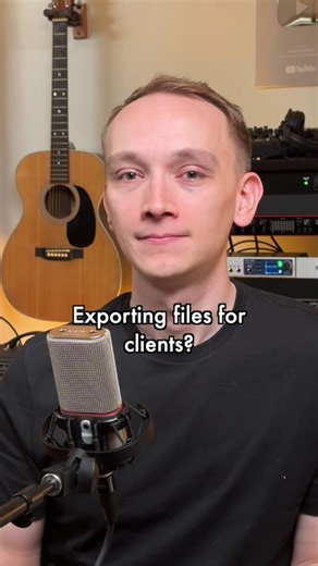 Exporting audio files for clients? Watch this. #audio #AudioUniversity #MusicProduction