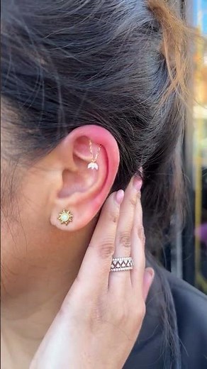 What is a hidden helix piercing?