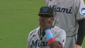 Marlins Player Breaks Down On The Field And Leaves The Game Crying