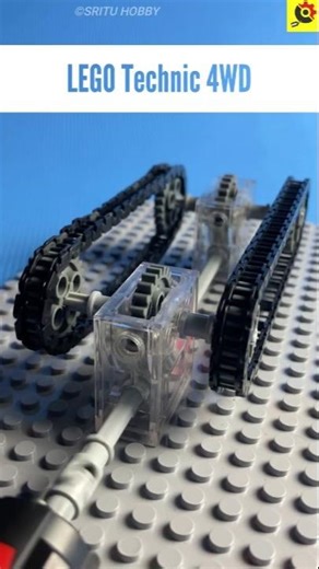 Simple LEGO 4WD Drive Mechanism #lego #legotechnic