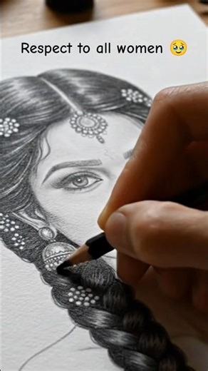 ​Beautiful Traditional Indian Girl Pencil Sketch ✏️✨.BEAUTIFUL DRAWING.BY MDL. #indiantradition