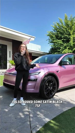 Would You Drive a Pink Tesla? TMaxx Metallic Looly Pink Model Y Transformation!