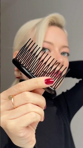 French twist with a French comb and the most viral lip gloss #hairstyle #hairtutorial #hairinspo