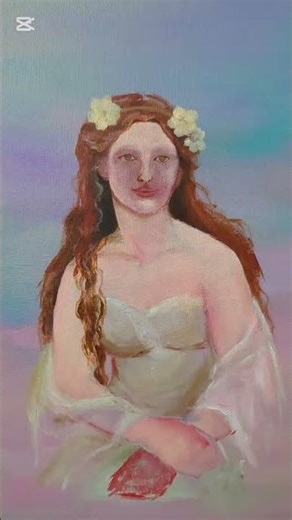 Aphrodite Painting...🦢✨ #shorts #art