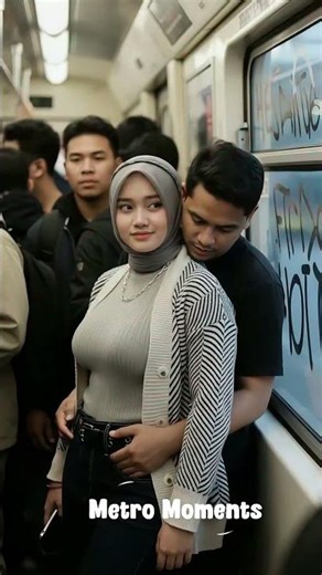 Caught Between Two Strangers | ASMR Crowded Metro POV #romance #train #subway #foryou