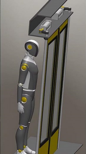 Bus Door Mechanism (Mechanical Movement Part 64) #mechanicalmechanism #animaiton