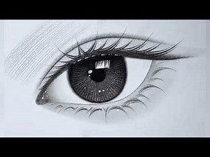 Eye Realistic Drawing Tutorial Step by Step with Pencils