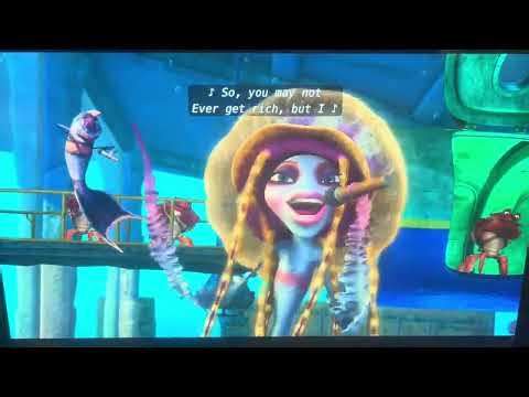 Shark tale end credits (English audio description)